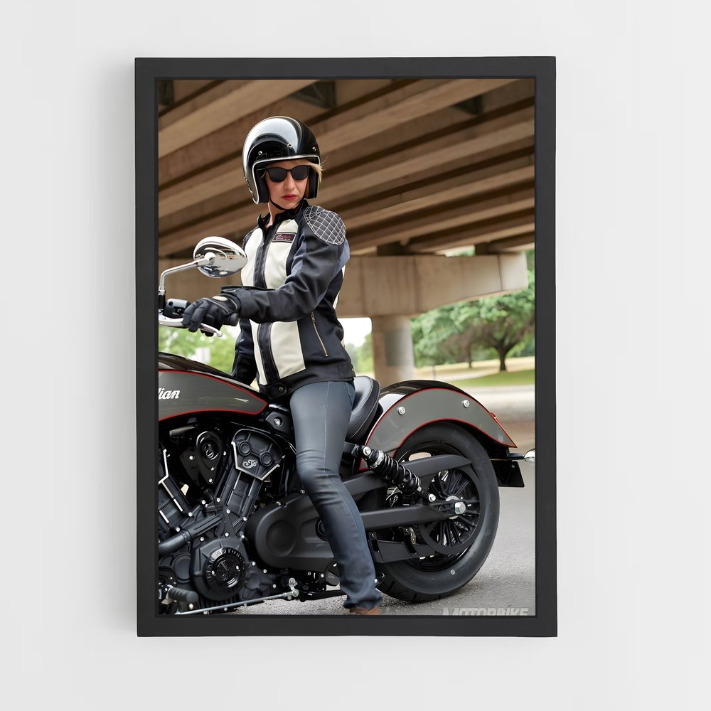 Poster Ride avec Passion – affiche Indian Motorcycle (vue 2)